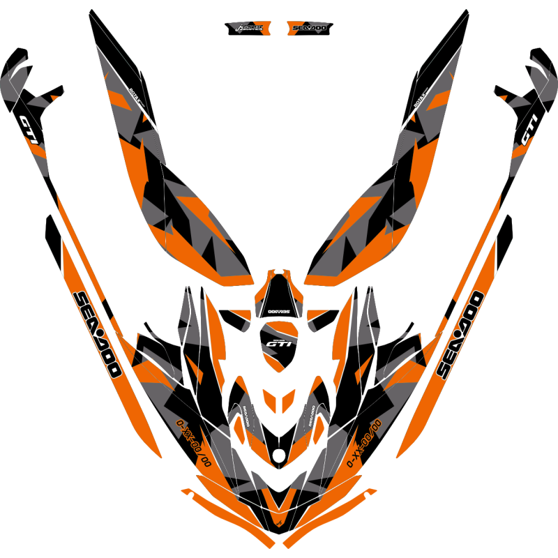 Kit adhesivos Seadoo GTI 3GEN - ABSTRACT CAMO