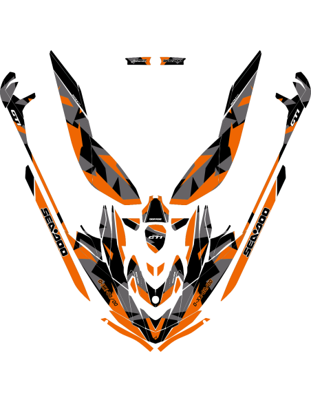 Kit adhesivos Seadoo GTI 3GEN - ABSTRACT CAMO