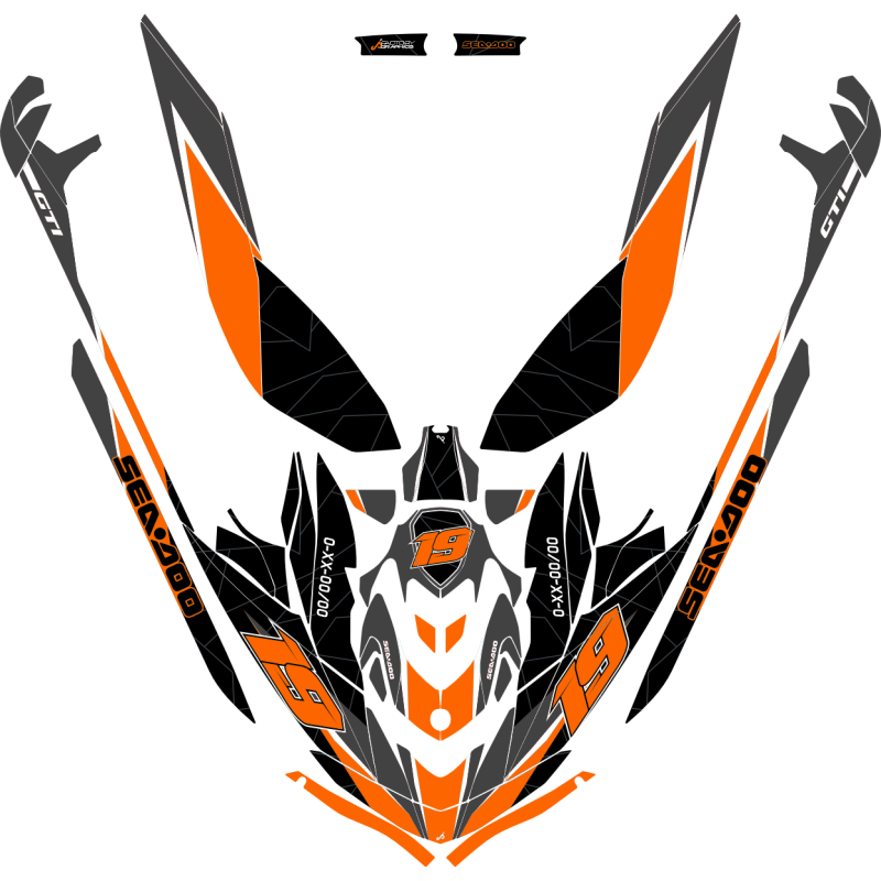 Kit adhesivos Seadoo GTI 3GEN - RACING LINES