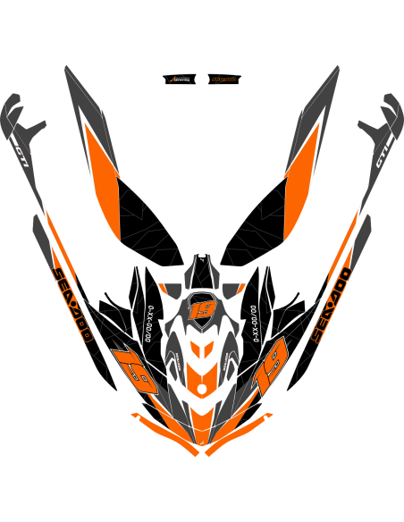 Kit adhesivos Seadoo GTI 3GEN - RACING LINES