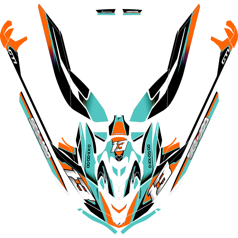 Kit adhesivos Seadoo GTI 3GEN - RACING V1