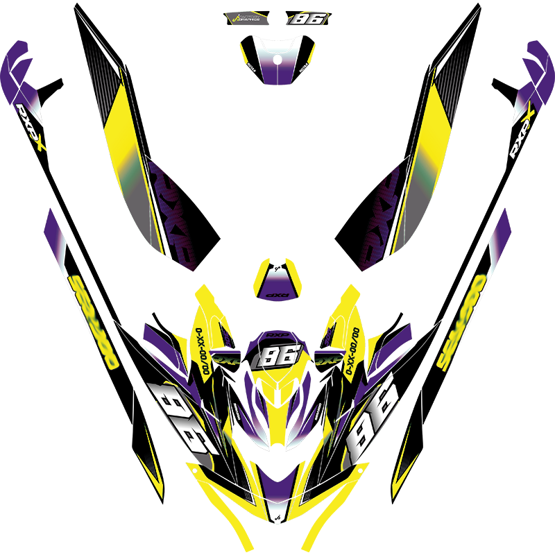 Kit adhesivos Seadoo RXP 3GEN - RACING V2