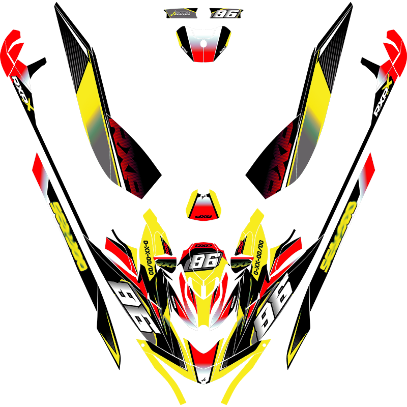 Kit adhesivos Seadoo RXP 3GEN - RACING V2