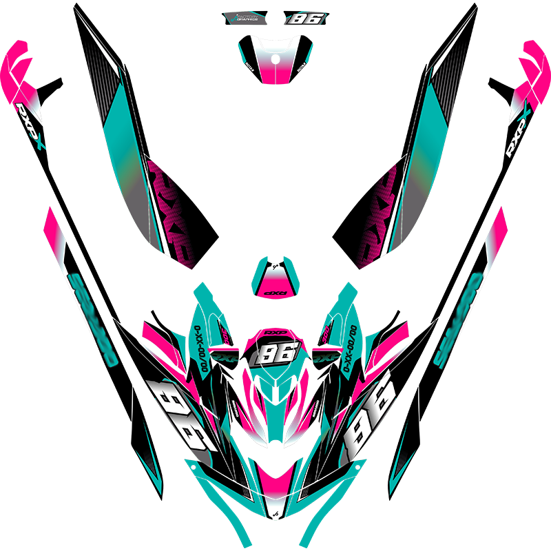 Kit adhesivos Seadoo RXP 3GEN - RACING V2
