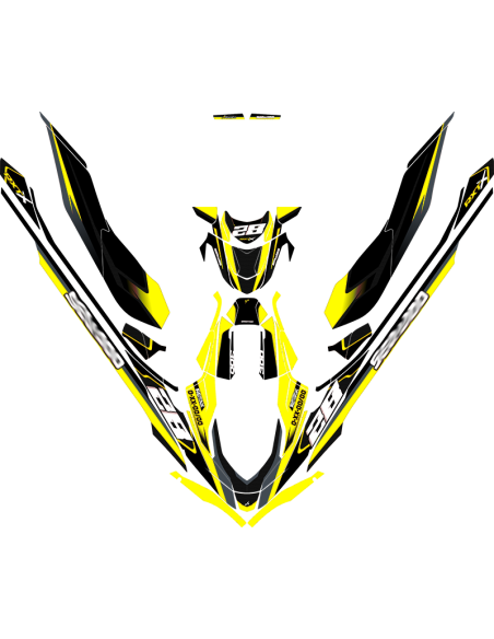 Kit adhesivos Seadoo RXT 3GEN - RACING V1 CARBON