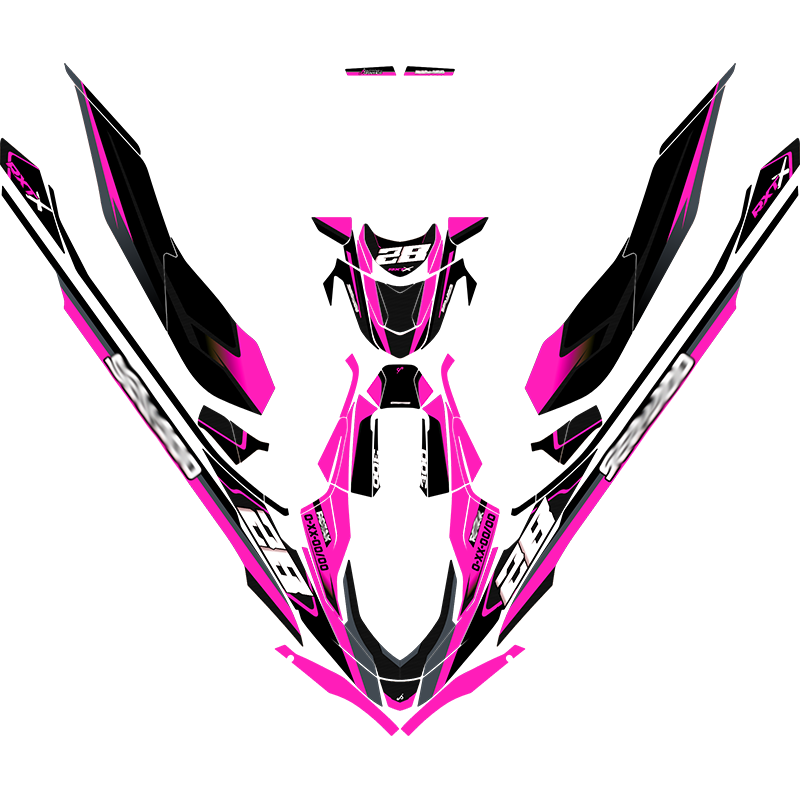 Kit adhesivos Seadoo RXT 3GEN - RACING V1 CARBON