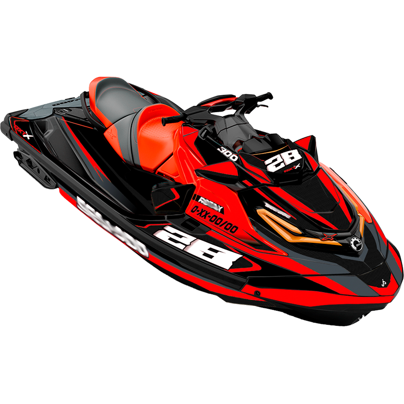 Kit adhesivos Seadoo RXT 3GEN - RACING V1 CARBON