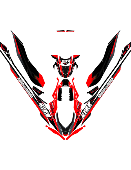 Kit adhesivos Seadoo RXT 3GEN - RACING V1 CARBON