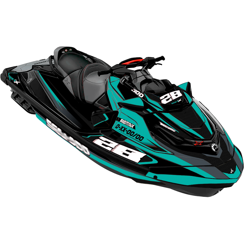 Kit adhesivos Seadoo RXT 3GEN - RACING V1 CARBON