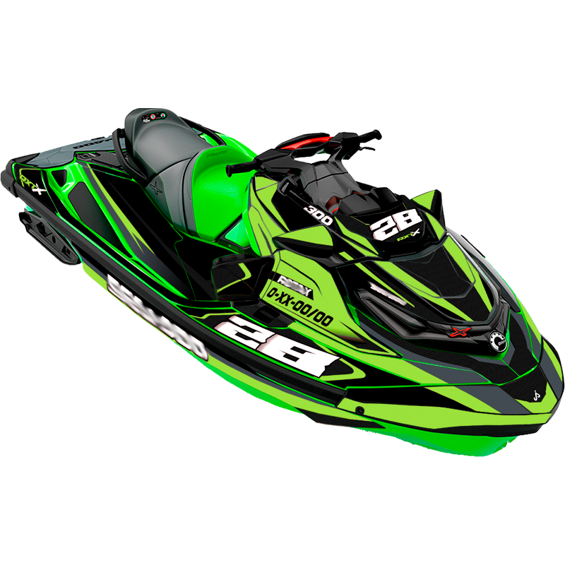 Kit adhesivos Seadoo RXT 3GEN - RACING V1 CARBON