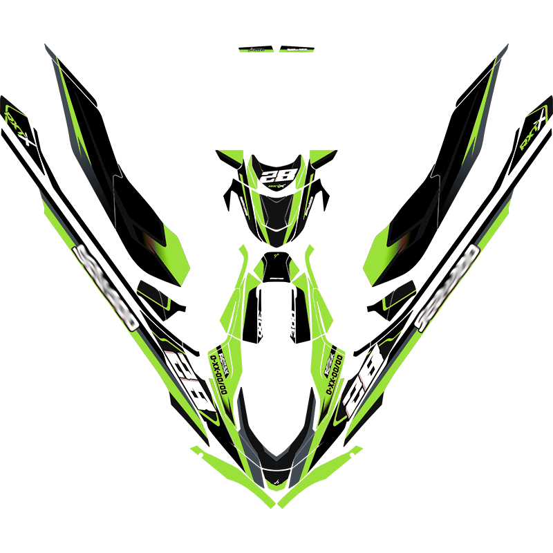 Kit adhesivos Seadoo RXT 3GEN - RACING V1 CARBON
