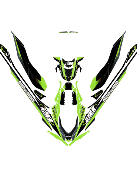 Kit adhesivos Seadoo RXT 3GEN - RACING V1 CARBON