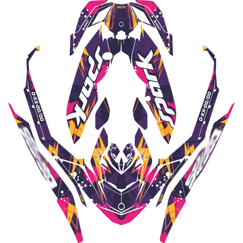 Kit adhesivos Seadoo SPARK - ELECTRIC PAINT