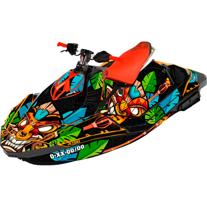 Kit adhesivos Seadoo SPARK - Tiki