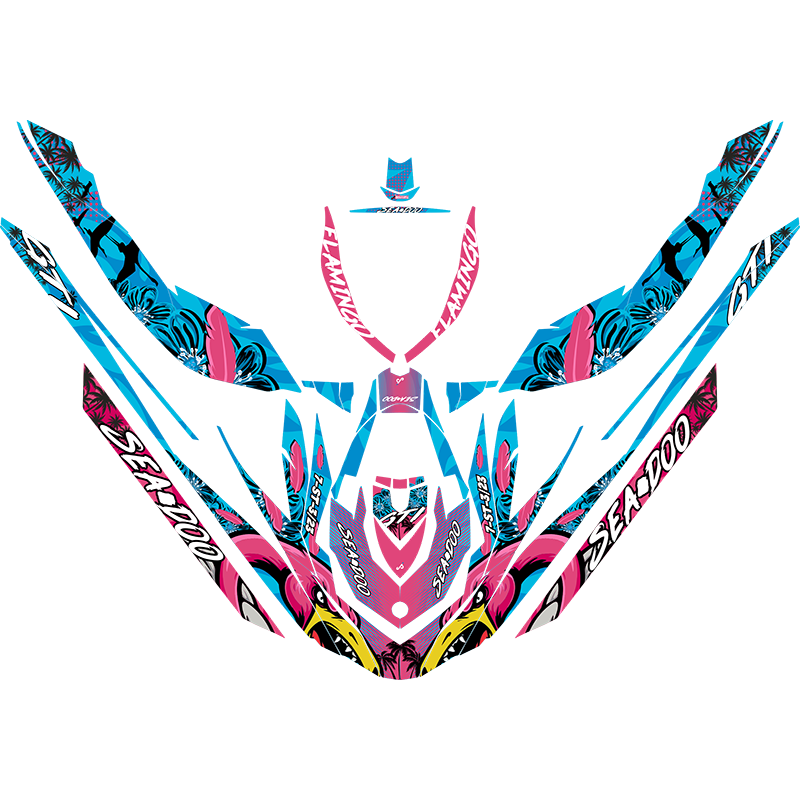 Kit adhesivos Seadoo GTI 2GEN - FLAMINGO