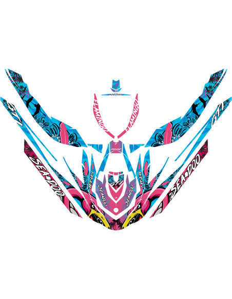 Kit adhesivos Seadoo GTI 2GEN - FLAMINGO