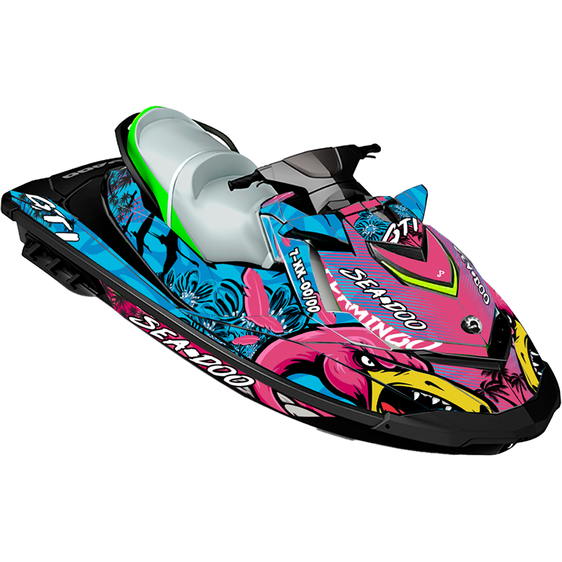 Kit adhesivos Seadoo GTI 2GEN - FLAMINGO