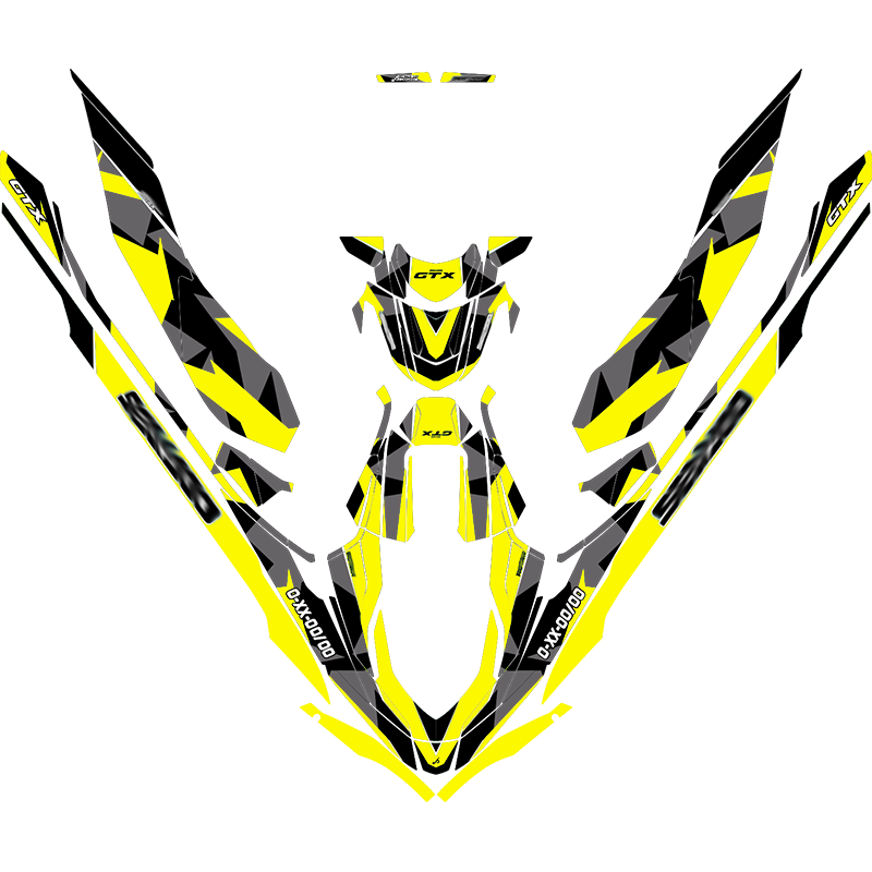 Kit adhesivos Seadoo GTX 3GEN - ABSTRACT CAMO