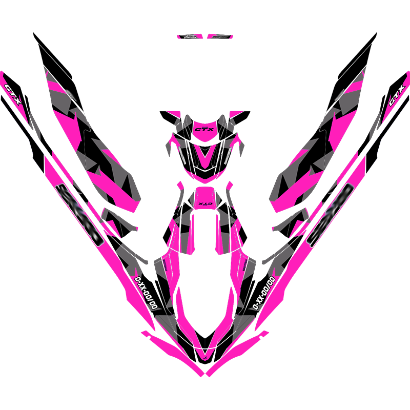 Kit adhesivos Seadoo GTX 3GEN - ABSTRACT CAMO