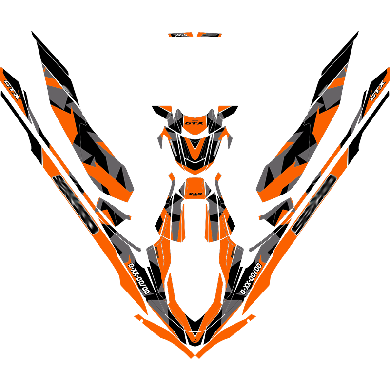 Kit adhesivos Seadoo GTX 3GEN - ABSTRACT CAMO