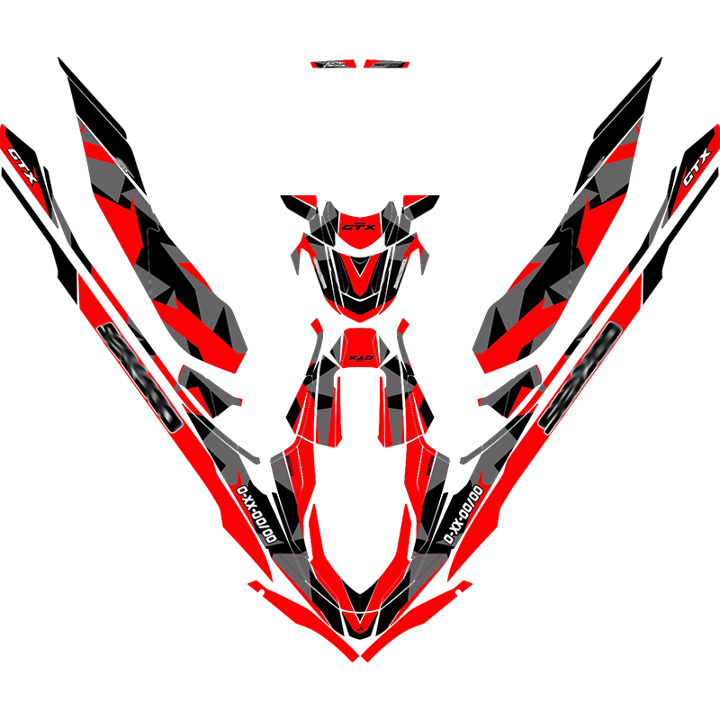 Kit adhesivos Seadoo GTX 3GEN - ABSTRACT CAMO