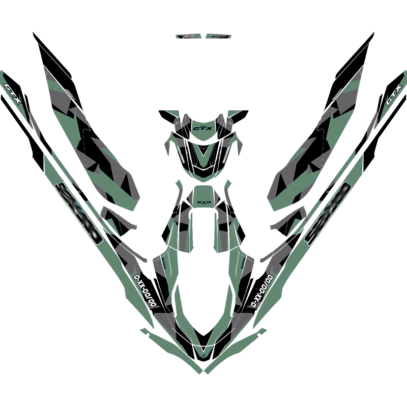 Kit adhesivos Seadoo GTX 3GEN - ABSTRACT CAMO