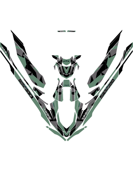 Kit adhesivos Seadoo GTX 3GEN - ABSTRACT CAMO