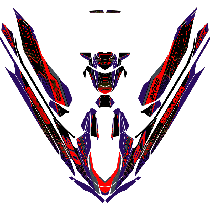 Kit adhesivos Seadoo GTX 3GEN - RACING V1.2