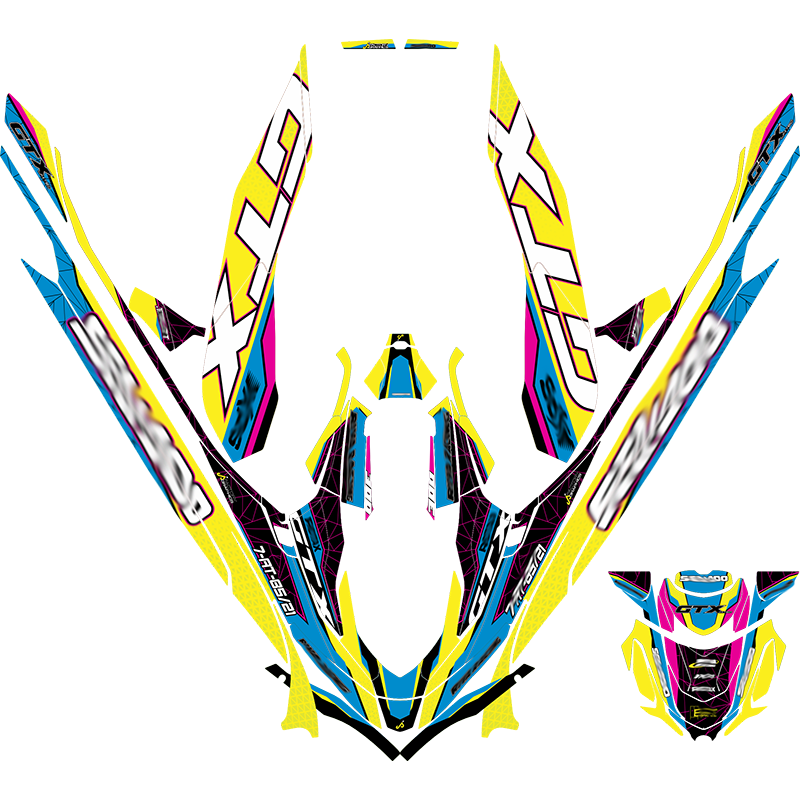 Kit adhesivos Seadoo GTX 3GEN - CYBER PRISM