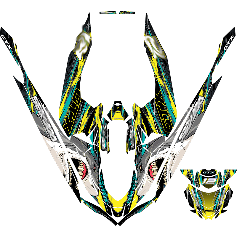 Kit adhesivos Seadoo GTX 3GEN - SHARK FLUX