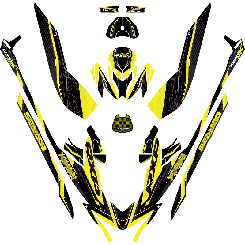 Kit adhesivos Seadoo RXP 3GEN - CYBER STRIKE