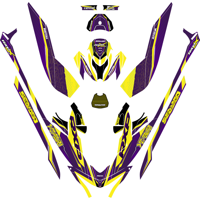 Kit adhesivos Seadoo RXP 3GEN - CYBER STRIKE