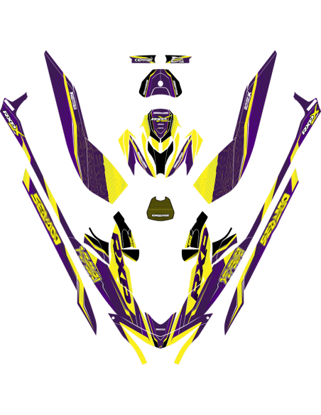 Kit adhesivos Seadoo RXP 3GEN - CYBER STRIKE