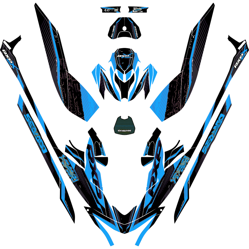 Kit adhesivos Seadoo RXP 3GEN - CYBER STRIKE