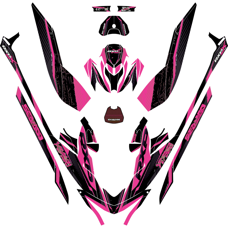Kit adhesivos Seadoo RXP 3GEN - CYBER STRIKE