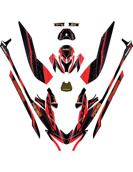 Kit adhesivos Seadoo RXP 3GEN - CYBER STRIKE