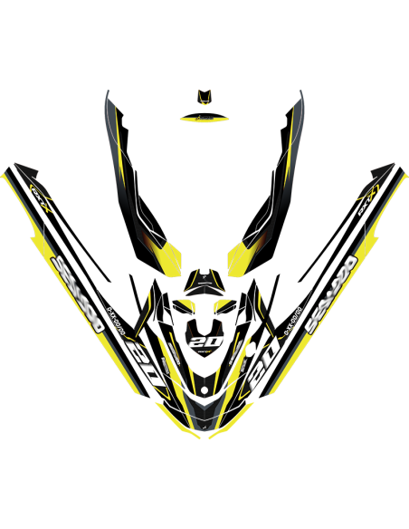 Kit adhesivos Seadoo RXT 2GEN - RACING V1 CARBON