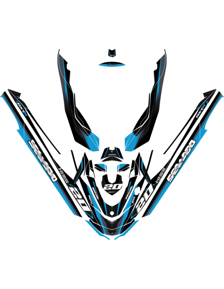 Kit adhesivos Seadoo RXT 2GEN - RACING V1 CARBON