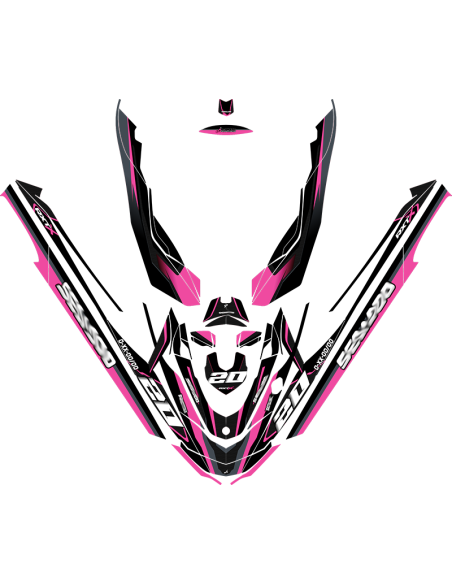 Kit adhesivos Seadoo RXT 2GEN - RACING V1 CARBON