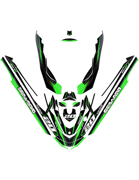 Kit adhesivos Seadoo RXT 2GEN - RACING V1 CARBON