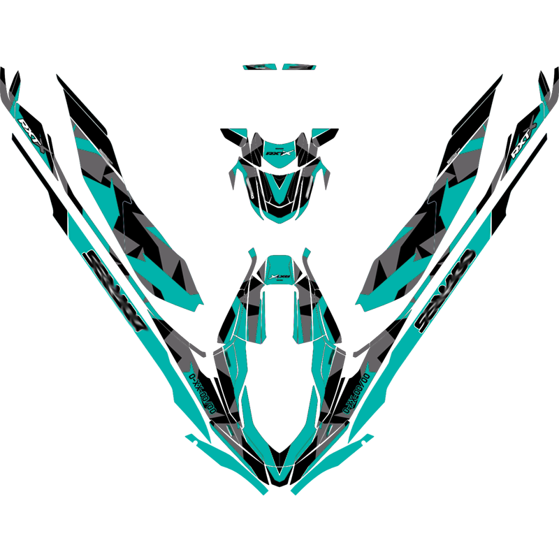 Kit adhesivos Seadoo RXT 3GEN - ABSTRACT CAMO