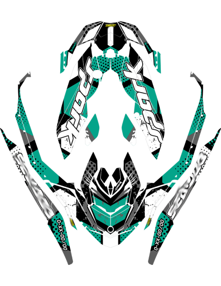Kit adhesivos Seadoo SPARK - HEXAGON