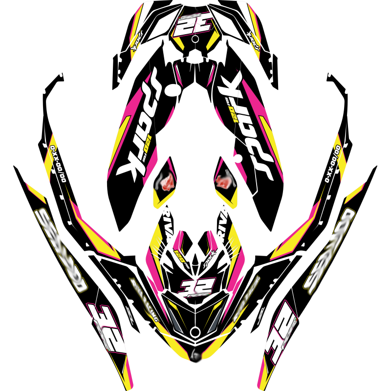 Kit adhesivos Seadoo SPARK - BLACKLIGHT