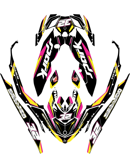 Kit adhesivos Seadoo SPARK - BLACKLIGHT