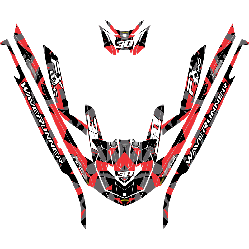 Kit adhesivos Yamaha FX 4GEN - ABSTRACT CAMO