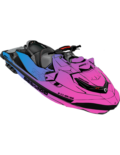 Kit adhesivos Seadoo RXT 3GEN - SUNSET WAVE
