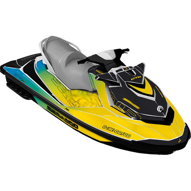 Kit adhesivos Seadoo GTI 2GEN - CARBON SUNSET