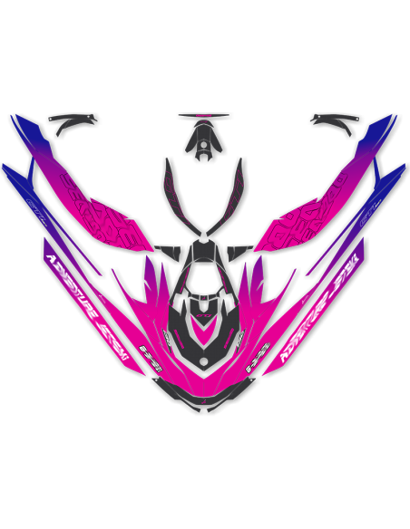 Kit adhesivos Seadoo GTI 2GEN - CARBON SUNSET